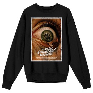 Texas Chainsaw Massacre Eyeball Closeup Women's Black Sweatshirt - 1 of 3