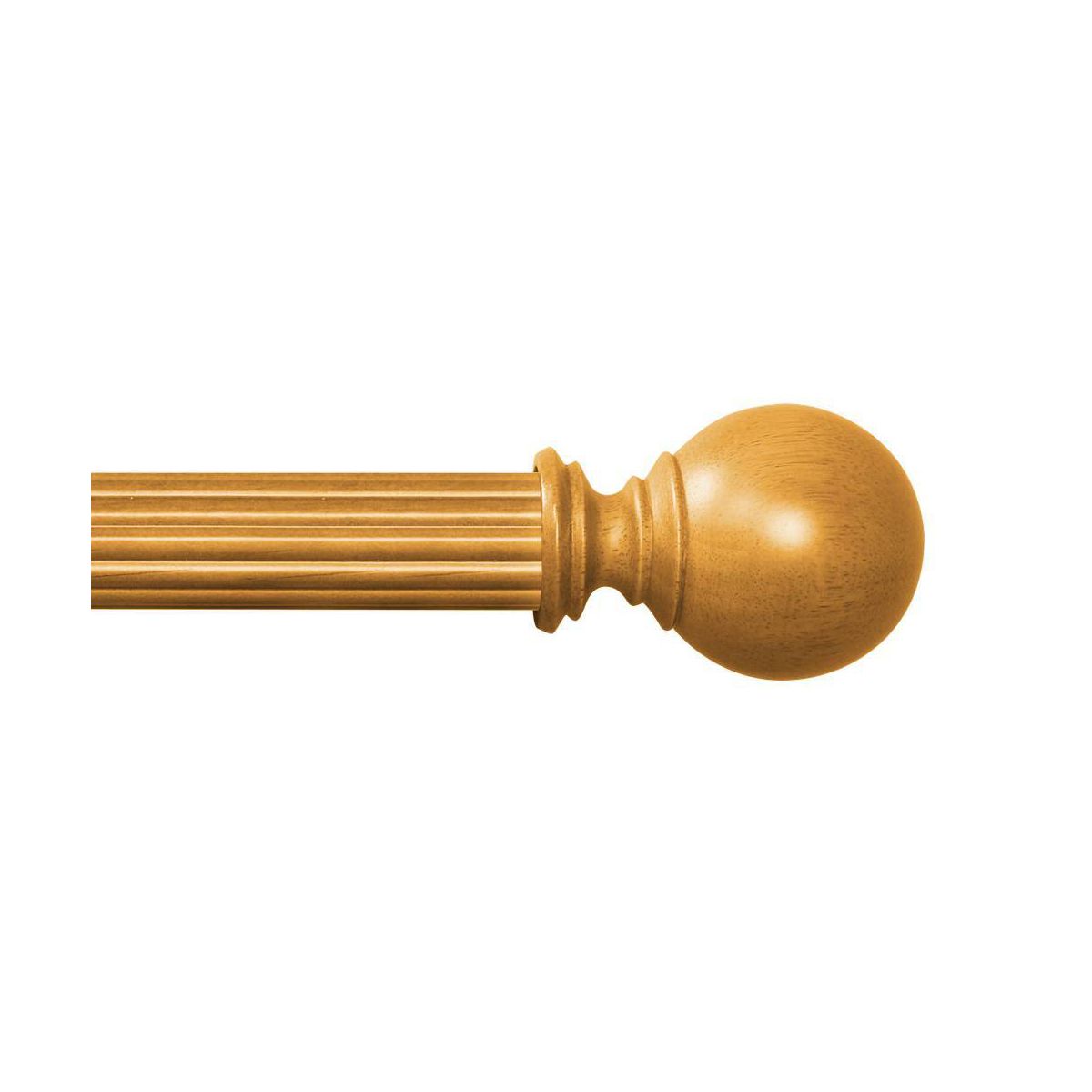 umi Home Furnishings 4ft 4ct Mix and Match Wood Single Rod Heritage Oak - thumbnail 7