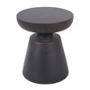 ACEPANO 17.75 in. W Outdoor Lightweight Concrete Side Table-Dark Gray - 2 of 4