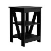 Vynxaria Compact 3-Tier End Table: Stylish Storage Solution for Small Spaces - 3 of 4