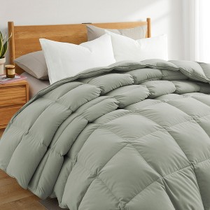 Peace Nest Luxurious Hotel Feather and Down Fiber Comforter, All Season Duvet Insert, Medium Warmth Fluffy and Cozy Comforter - 1 of 4