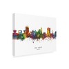 Trademark Fine Art Michael Tompsett 'Ann Arbor Michigan Skyline Named' Canvas Art - 2 of 4