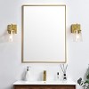 Elegant Lighting Avani 1 light Brass and Clear Bath Sconce - 3 of 4