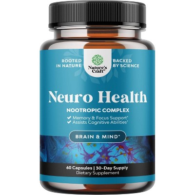 Syvor Neurocept Nootropic Brain Supplement – 60 Capsules, All-Natural, Cognitive Focus, Exp 12/27
