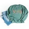 Simply Sage Market Grow Positive Thoughts Floral Sweatshirt - 3 of 4