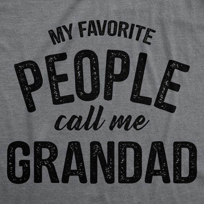 Мужские футболки Crazy Dog T-Shirts, Inc. Mens Funny T Shirts My Favorite People Call Me Grandad Sarcastic Family Tee For Men - Crazy Dog Men's T Shirt Gift For Grandpa Dark Grey XXL — фото 2