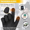 Running Gloves Touchscreen Anti-Slip Gloves Lightweight Fleece Sports Gloves Warm Windproof Winter Glove Liner for Men and Women Outdoor - 3 of 4