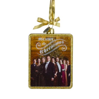 Kurt S. Adler 4.25" Downton Abbey Family Portrait Glass Christmas Ornament - Red/Gold