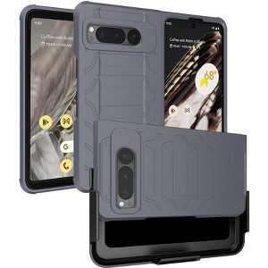 Nakedcellphone Combo for Google Pixel Fold (2023) - Special Ops Case and Belt Clip Holster with Stand - 1 of 4
