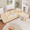 COMHOMA Boneless Couch, Compressed Sofa, Corduroy L-Shaped Sofa, No Assembly - 4 of 4