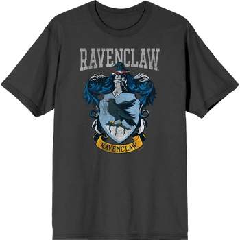 Men\'s Crest Neck T-shirt Harry : Potter Short Target Sleeve Ravenclaw Crew