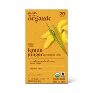 Organic Naturally Flavored Lemon Ginger with Other Natural Flavors