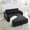 VYNXARIA Sleeper Sofa Bed,3-in-1 adjustable sleeper with pull-out bed, 2 lumbar pillows and side pocket,suitable for living room bedroom - 2 of 4