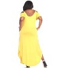 Women's Plus Size Cold Shoulder Lexi Maxi Dress with Pockets - White Mark - 3 of 3