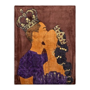 Pardon My Fro Plush Fleece Blanket - 1 of 4
