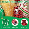 Joyfy 36-Pack Christmas Drawstring Gift Bags, Assorted Sizes Xmas Plastic Bags, Foil Gift Bag for Holiday Present Wrapping Party Decoration - 3 of 4