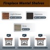 Garvee 60 Inch Fireplace Mantel Wall-Mounted Floating Shelf with Invisible Metal Bracket Farmhouse Shelf for Home Decor - 2 of 4