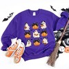 Simply Sage Market Women's Graphic Sweatshirt Ghost and Pumpkin Coquette - 3 of 4