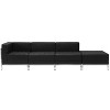 Flash Furniture HERCULES Imagination Series Black LeatherSoft 4 Piece Chair & Ottoman Set - 2 of 2