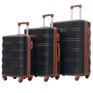 3 PCS Luggage Set, Hardside Expanable Spinner Suitcase with TSA Lock (20/24/28)-ModernLuxe - 1 of 4