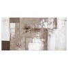 Aoibox Large Abstract Wall Art for Living Room, Grunge Style Canvas Painting, 29x58 Inches, Brown Grey White, Home Office Decor - 2 of 4
