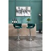 Lyngins Office & Bar Counter Height Bar Stool Set of 2,Modern Swivel Bar Stools with Chrome-Plated Metal Base, Height Adjustable Velvet Counter Stools - 3 of 4