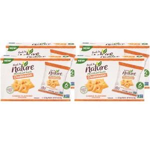 Back To Nature Cheddalicious Cheese Flavored Crackers - Case of 4/6 pack/1 oz - 1 of 4