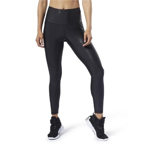 Reebok Womens Luxury Metallic Yoga Pants - 1 of 2