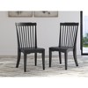 Signature Design by Ashley Mendinfort Dining Chairs | Classic Spindle Back Wood Side Chairs | Set of 2, Black - 2 of 4
