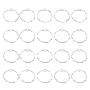 Unique Bargains Metal Bulk Elegant DIY Crafts Jewelry Making Hollow Circle Open Back Frame Pendant 30 Pcs - 1 of 4