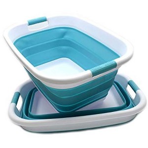 SAMMART 31L (8.1 gallon) Collapsible Plastic Laundry Basket - 1 of 4