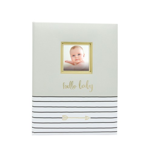 Pearhead hello Baby Baby Memory Book - Gray : Target