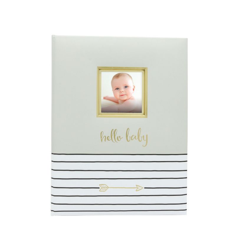 Pearhead Hello Baby, Baby Memory Book - Gray, 1 of 9