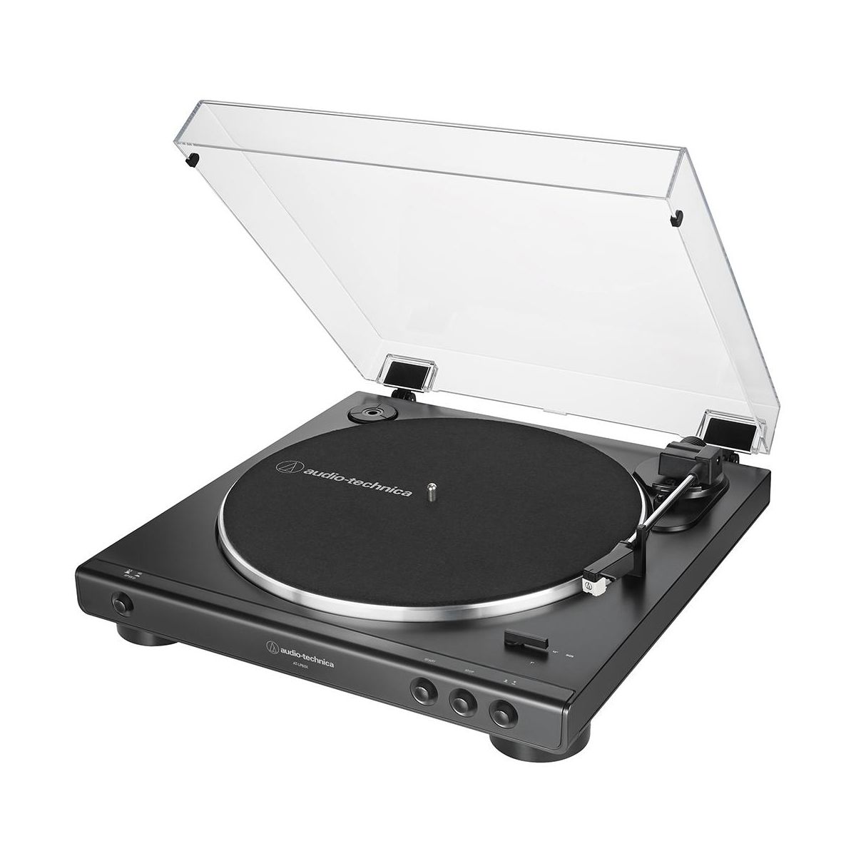 Audio-Technica Fully Automatic Belt-Drive Stereo Turntable, Black with Deco Gear Master Guide - thumbnail 3