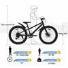 INFURNIC Bicycles 24 Inch Fat Tire Mountain Bike with Shimano 7 Speed and Dual Disc Brakes for Boys and Girls, Blue, 64.17"*24.8"*35.04" - 4 of 4
