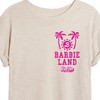 Women's - Barbie - Barbie Land Palm Trees & Sun Oversized Graphic T-Shirt - 2 of 4