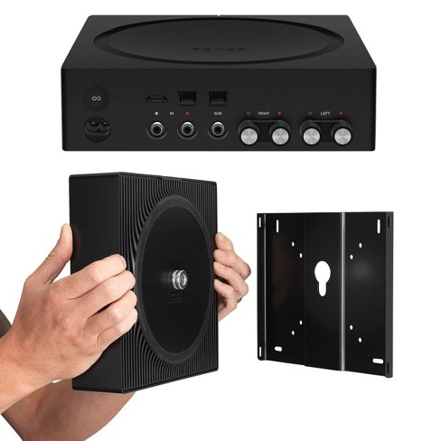 Gennemvæd nær ved Glow Sonos Amp Wireless Hi-fi Player With Flexson Wall Mount (black) : Target