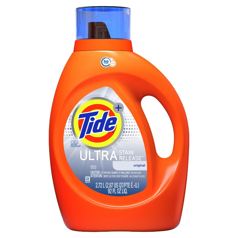 Tide Ultra Stain Release High Efficiency Liquid Laundry Detergent - 92 fl oz, 3 of 10