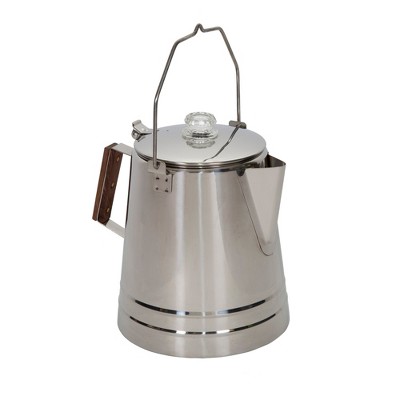 Stansport 28-Cup Stainless Steel Percolator Coffee Pot