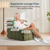 Cozy Corduroy Bean Bag Chair, Lazy Floor Sofa with Tufted Design and Plush Comfort - 4 of 4