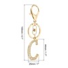 Unique Bargains Chic Stylish Zinc Alloy Gold Tone Initial Letter Keychain - 2 of 4