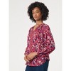 Jones New York Printed Long Sleeve Raglan Blouse - S - 2 of 3