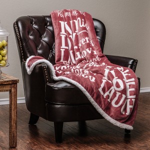 Chanasya I Love You Gift Throw Blanket - 1 of 4