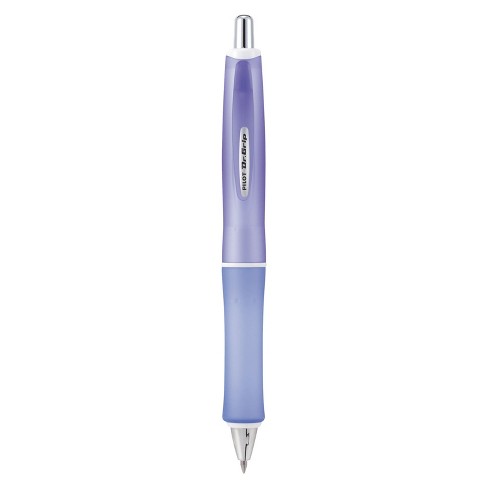 Purple Barrel Medium Point Single Pen Grip Frosted Refillable & Retractable Ballpoint Pen Black Ink PILOT Dr 1 