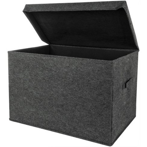 Sammy & Lou Printed Felt Toy Chest - Charcoal Gray : Target