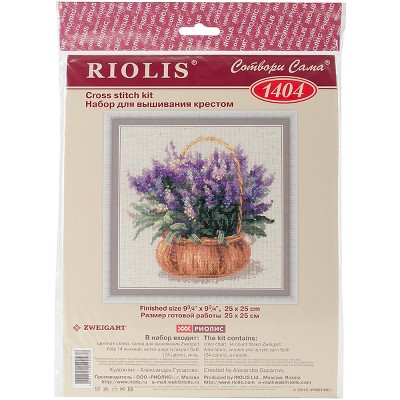 RIOLIS Counted Cross Stitch Kit 9.75"X9.75"-French Lavender (14 Count)