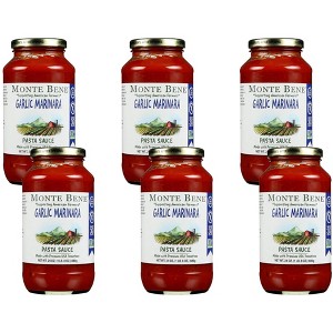 Monte Bene Garlic Marinara Pasta Sauce - Case of 6/24 fz - 1 of 4