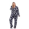 Plus Size Long Sleeve Floral Pajama Set - White Mark - 2 of 4