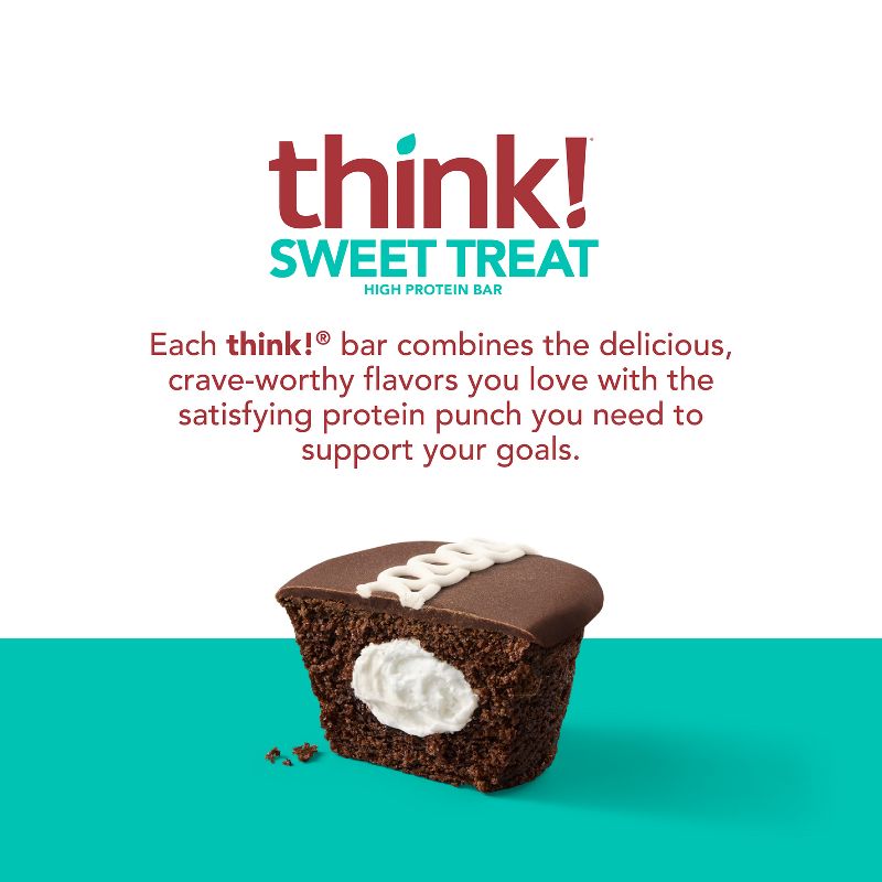 THINK! Chocolate &#38; Cr&#232;me Cupcake Protein Bar - 10.05oz/5ct, 3 of 8