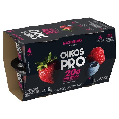 Oikos Pro Mixed Berry Greek Yogurt - 4ct/5.3oz_1